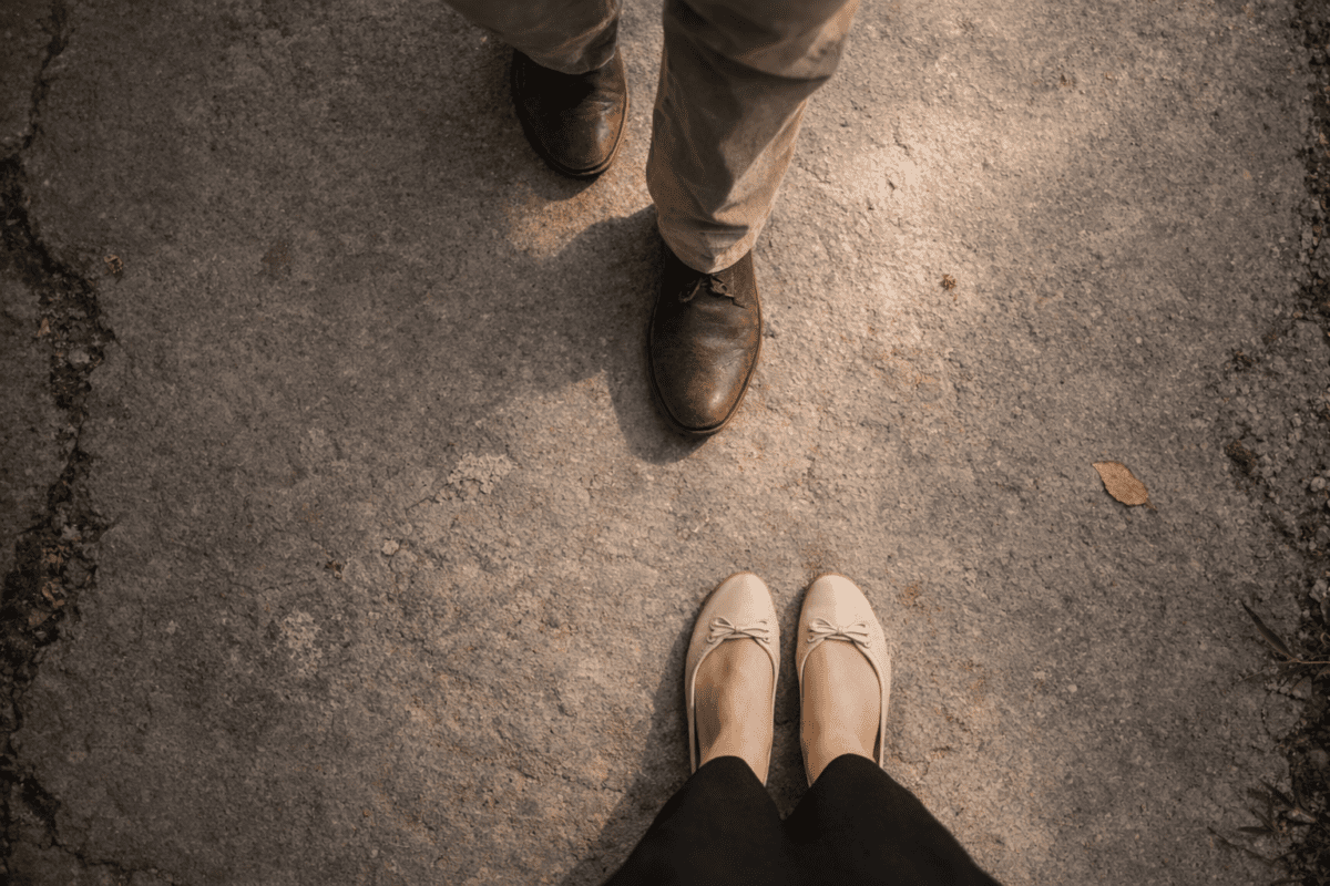 K-Saju yin yang relationship pattern — Namsan Park path at night with N Seoul Tower