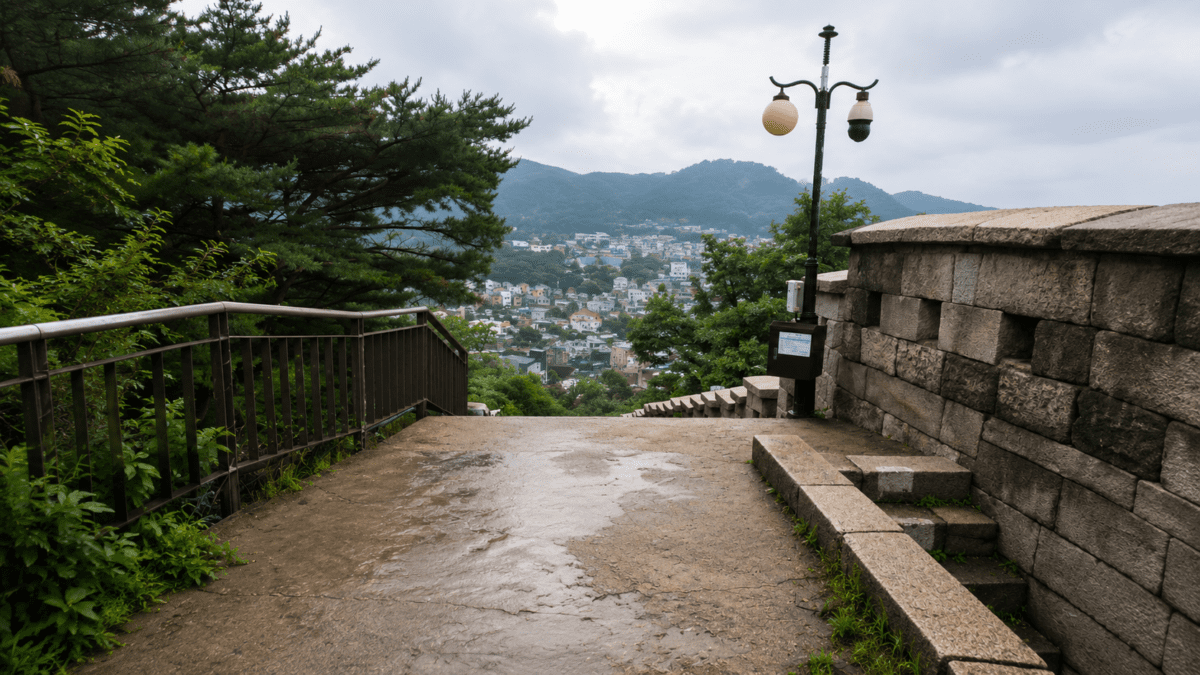 When Hard Work Stops Working - Traditional Korean fortress wall path, Seoul