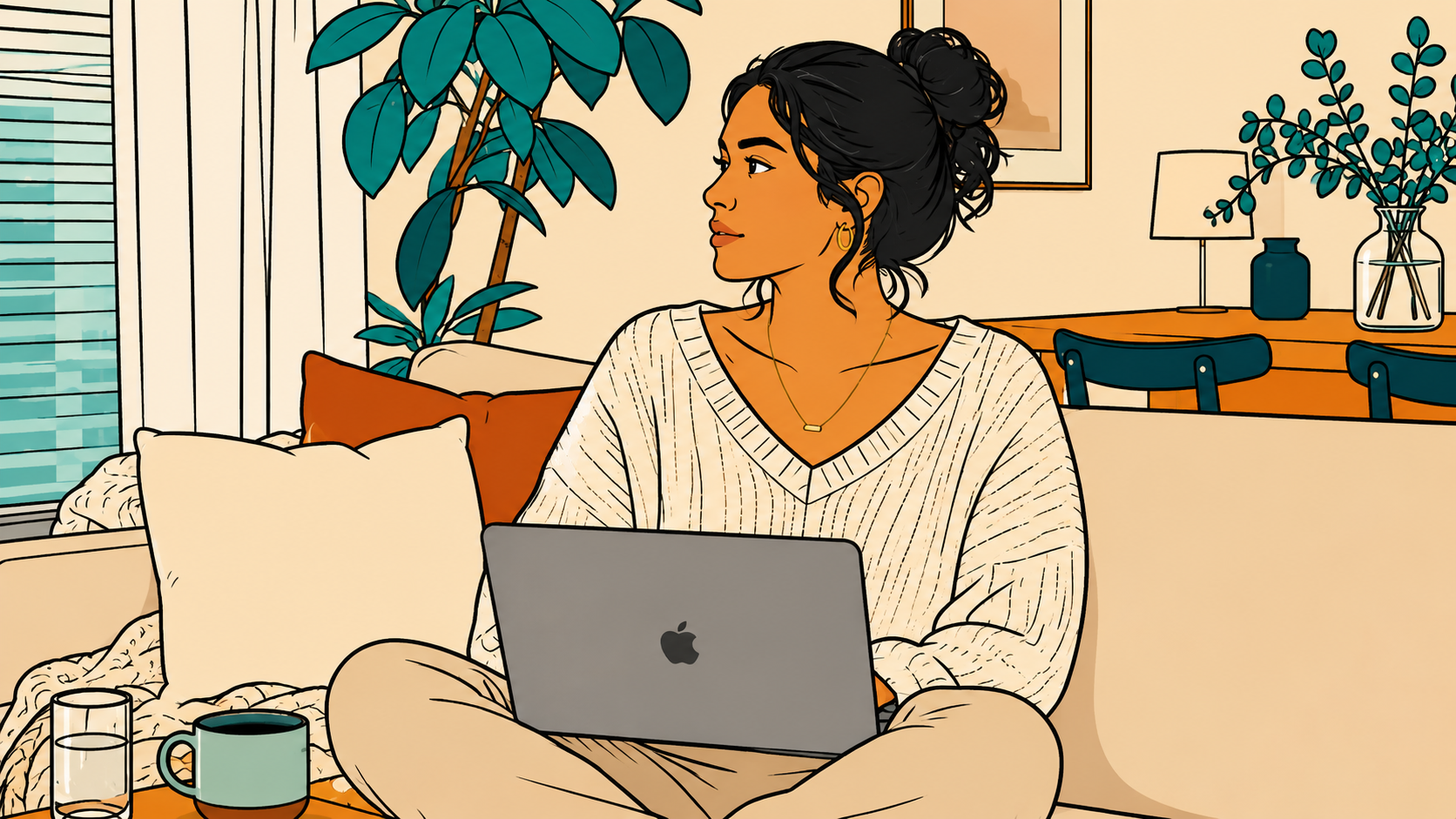 Illustration of a person slumped at a desk facing a full to-do list, the moment of asking why do I lack discipline.